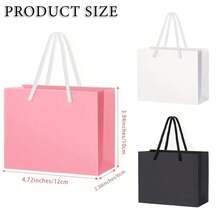 10 Mini Party Gift Bags With Handles In 3 Colors -4x4x6 Inches, Cute Mini Small Gift Bag Perfect For Graduation, Wedding, Party, Birthday, Earrings Jewelry Storage, Party Decoration Supplies And More - Multicolor - View 4