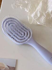 2/1 pezzo Spazzola per capelli con massaggio e design a schiena cava, colore macaron, adatta per capelli bagnati e asciutti, per acconciature voluminose, adatta sia per uomo che per donna, essenziale per il ritorno a scuola, per viaggi e vacanze, accessorio per capelli per donna