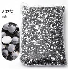 Wholesale Flatback Silver Bottom Resin Cтразы Non Hotfix Rhinestones In Big Package Glitter Crystals And Strass