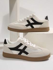 秋冬女士休闲复古运动跑步鞋，平底低帮运动鞋，橡胶鞋底提供永恒的风格，透气网眼鞋面，舒适贴合，非常适合女士