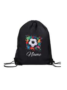 Presente perfeito para o aniversário, aniversário de casamento ou Dia das Mães. Bolso de nylon personalizado com cordão e nome, texto ou logotipo, mochila personalizada para organizadores de eventos. Uma bolsa adequada para homens e mulheres usarem no dia a dia, para sair, se exercitar, viajar, fazer compras e ir à praia. Perfeito para o Natal, Dia de Ação de Graças, volta às aulas, local de trabalho, deslocamento, festas e reuniões. Um presente ideal para mulheres. O presente perfeito para mães de Natal, filhas de professores. Filhas personalizadas.