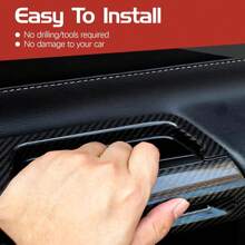 Front Row Door Side Storage Box Handle Tray Interior Accessories Compatible With Mustang 2015-2025(2pcs), Accessories