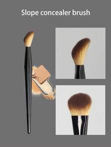Cọ che khuyết điểm góc cạnh, có 3 màu. Ôm sát đường nét khuôn mặt, che phủ hiệu quả. Hình dạng góc cạnh và bề mặt cong lớn cho phép ôm sát hoàn hảo các vùng da rộng trên khuôn mặt. Chính xác đến từng chi tiết nhỏ, đạt được hiệu quả che phủ hoàn hảo. Cọ che khuyết điểm này không chỉ vượt trội trong việc che phủ diện tích lớn mà còn đáp ứng nhu cầu che khuyết điểm vùng dưới mắt. - màu nâu - Xem 3