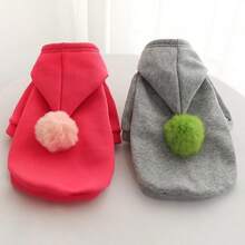 Warm Dog Winter Clothes Cute Fruit Dog Coat Hoodies Fleece Pet Dogs Costume French Bulldog Chihuahua Ropa Para Perro(Green,XS) - 1 玫瑰紅 - 查看 4