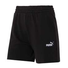 Puma ESS Small No. 1 Logo 5" High-Waist Shorts TR, Women Pants, Sports Shorts For Running, Fitness, Training, Comfortable Breathable Casual Shorts 688943-01
