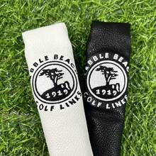 1pc 1919 Digital Golf Positioning Rod Cover Embroidered Fashionable Waterproof , Available In Black And White Colors
