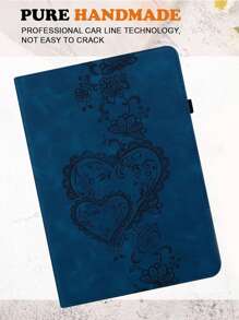 GLANDOTU Compatible With Apple IPad Galaxy Redmi Tablet Case, Multi View Slim And Lightweight Pure Colour Embossed Pattern Tablet Case With Stand Card Insertion Function