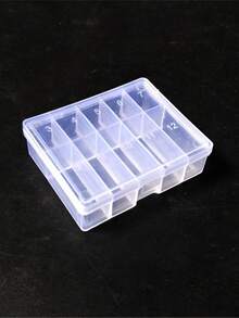 3pcs Mini 10-Compartment Transparent Plastic Fishing Hook Box, Hook Accessory Case - Clear - View 4