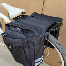Bike Rear Rack Bag - Lightweight & Spacious Multi-Pocket Carrier - Ideal For Outdoor Cycling Adventures - Multicolor - View 2