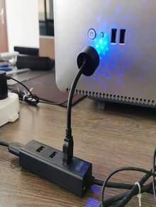 迷你 LED 车顶星空夜灯投影仪氛围星系灯 USB 装饰可调节汽车车顶房间天花板装饰 - 1PCS - 查看 10