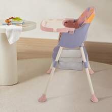 YUNRUX High Chair Children's High Chair Baby Chair For Baby Child Seat Soft Seat Adjustable - Purple - View 1