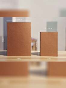 Brown Kraft Cover Sketchbook/Journal/Diary/Note Book With Blank Kraft Paper,Hardcover Sketchbook For Journal For Drawing, Art, Travelers Gifts, Students And Office Supplies(16k/32k 124 Pages),School Supplies,Back To School