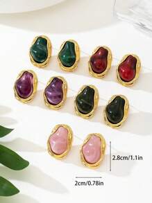 1 Pair Asymmetrical Shaped Fashion Pearl Drop Earrings, Elegant Vintage Style For Women