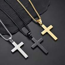 1pc Cross Necklace Pendant, Suitable For Daily Wear - trendy necklace - View 11