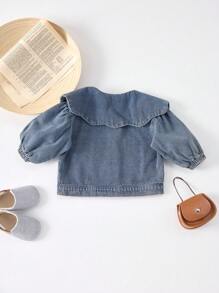 Veste en jean pour bébé fille, vêtements élégants pour enfants, vêtements d'extérieur coréens pour le printemps et l'automne