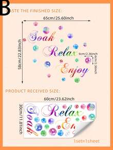 2 件字母彩色浴室泡泡、图形墙贴、玻璃贴、门贴、贴纸、墙贴、家居装饰乙烯基贴花、春季装饰品让您的家焕然一新、拉玛装饰贴纸、PVC 剥离粘贴式浴室客厅卧室家居装饰礼物生日毕业个性化贴纸房间装饰墙面装饰墙贴