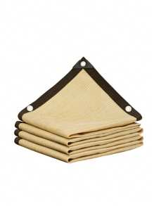 Red de sombreo beige de HDPE anti-UV al aire libre multi-tamaño para jardín, balcón, malla de sombra para plantas, cubierta para acampada, protector solar, velas, toldos y pérgolas para automóviles