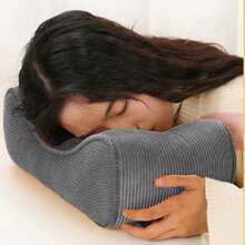 Lumbar Pillow For Chair And Car Stylish Solid Soft Comfortable Back Support Pillow - Grey - View 1