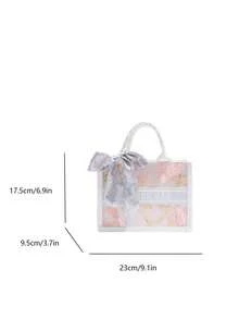 Fashionable Minimalist Large Capacity Summer Tote Bag For Women - Pink - View 3