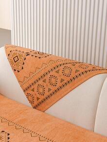 1 pezzo Copri divano trapuntato in chenille, 100% poliestere, durevole e adatto agli animali domestici, copridivano in stile bohémien per singolo poltrona, divano a 2/3/4 posti, adatto per decorazione di soggiorno, camera da letto, ufficio, per tutte le stagioni