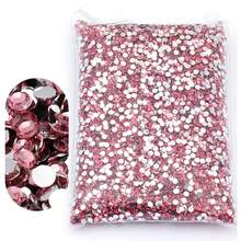 Wholesale Flatback Silver Bottom Resin Cтразы Non Hotfix Rhinestones In Big Package Glitter Crystals And Strass