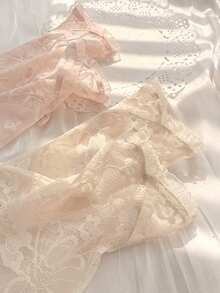 Women's Lightweight Lace Breathable Touchscreen Driving/Cycling Gloves, Cute Solid/Floral Print, Polyester Material, Summer UV Protection - Multicolor - View 5