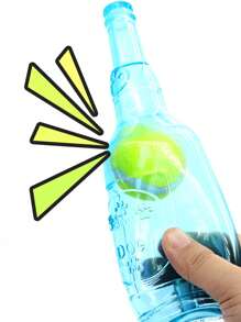 Juguete para el proceso de dentición de mascotas con pelota de tenis en el interior, juguete masticable resistente de TPR para perros pequeños, juguete de juego duradero para perros