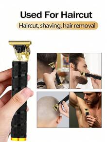 HIENA 专业男士理发器套装 - 1/2/3 件迷你型，USB 充电无线理发器套装，适合理发师或家庭，父亲节的完美礼物