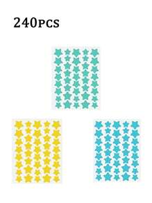 2000/1400/1120/400/240 Pcs Star Stickers, Halloween & Christmas Decoration Stickers, Colorful Five-Pointed Star Stickers For Party, Holiday Photo Decoration, Face Decor Stickers (1 Sheet Per Color), For Decoration Only (Not For Makeup)560/280/160/80/40pcs,Makeup,Cheap,Room Decor,Vanity,Travel,Bedroom,Makeup Accessories