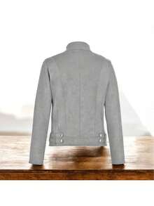 Chamarra Casual  ligera - Gris - Ver 3