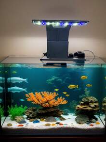 Luz para acuario, luz para pecera, iluminación para plantas acuáticas, lámpara decorativa, luz de cultivo de plantas alimentada por USB - Multicolor - Ver 2