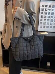 Ultra-Lightweight High-Capacity Quilted Tote Bag