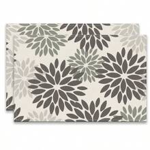A Set Of 4/6pcs Spring And Summer Placemats Designed With Colorful Spring Flower Patterns, Woven From 100% Polyester Fiber, Machine Washable Polyester Placemats With Multiple Color Patterns To Choose From, Heat-Resistant, Stain Resistant, Waterproof, Easy To Clean, Suitable For Coffee Table Decoration, Holiday Party Decoration, Table Protection, Kitchen And Living Room Decoration