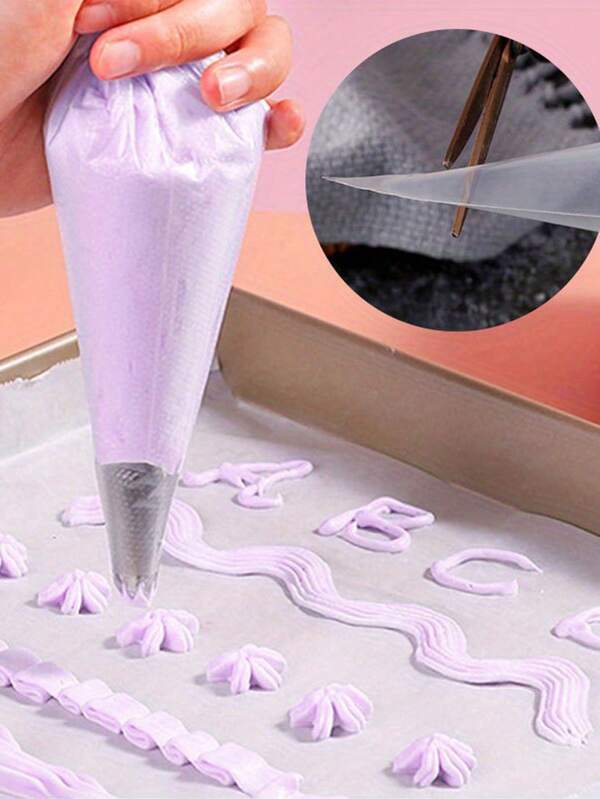 50/100 pezzi Sacchetti monouso a triangolo per decorazione di torte, biscotti, cupcake e prodotti da forno fai-da-te, accessori essenziali per cucina e ristorante