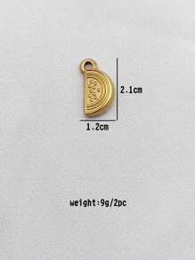 2 Stücke minimalistische personalisierte geometrische Schmuckzubehör, 18 Karat vergoldete Edelstahl Anhänger Halskette, DIY Schmuckherstellung