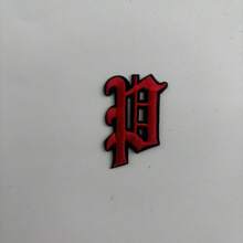 1 Pièce Optionnelle Alphabet Noir Edge Patch Brodé, Fer Sur/insignes, Vêtements Et Accessoires Décoration