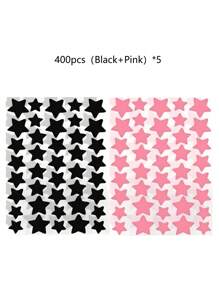 1120/840/560/280 Pcs Star Stickers, Back To School,Halloween & Christmas Decoration Stickers, Colorful Five-Pointed Star Stickers For Party, Holiday Photo Decoration, Face Decor Stickers (1 Sheet Per Color), For Decoration Only (Not For Makeup)2000/1400/160/80/40