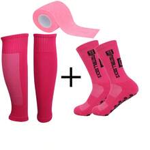 3pcs/Set Non-Slip Coated Sports Mid-Calf Socks & Leg Warmers - Multicolor - View 5