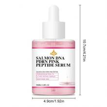 SUMIFANG 鲑鱼 DNA PDRN 粉色肽精华，3.38 液体盎司，1% PDRN 钠 DNA 肽复合物，富含胶原蛋白和烟酰胺，保湿提拉，不含酒精，纯素，适合敏感肌肤，男女通用 - 粉色 - 查看 5