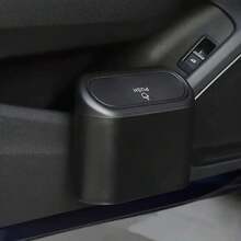 汽车垃圾桶，带盖迷你汽车垃圾桶，防漏汽车垃圾桶，悬挂式汽车垃圾桶，（1 件装，黑色） - 黑色 - 查看 7