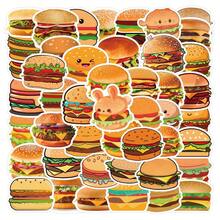 55pcs Burger Graffiti Stickers For Decoration On Guitar, Notebook, Luggage, DIY - Hamburger-55PCS - View 2