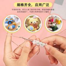 Set de 8 ganchos de ganchillo pequeños y rosas nuevos - Juego de herramientas de ganchillo DIY adecuado para tejer suéteres, bufandas, calcetines, sombreros y talla grande