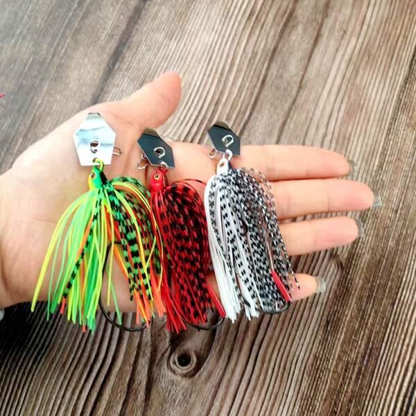 3 Pieces/Set High-Quality Hard Bait 9g 9.4cm Spinner Bait Water Surface Pike Fish, Barracuda, Drag Fishing, Sea Fishing, High-Quality Fish Hook