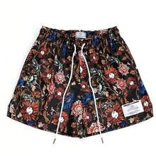 Pantalones cortos de baloncesto con estilo de pintura al óleo, pantalones cortos de malla casuales para entrenamiento de baloncesto de verano, holgados y sueltos hasta la rodilla, para hombres y mujeres - Azul - Ver 2