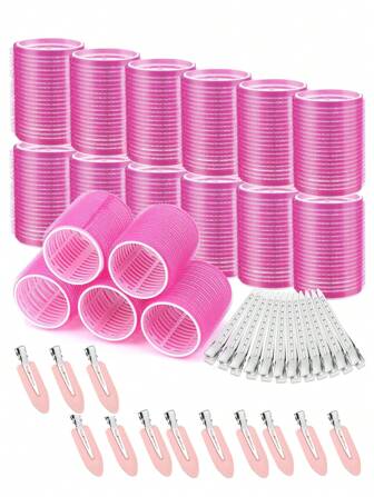Jumbo Hair Curlers Rollers36pcs/Set Self-Grip Rollers Kit With 12Rollers And 24Clips, Salon Quality Curlers For Diy Hairstyling, Heatless Rollers, Back To School, Travel Holiday Essentials, Hair Accessories For Women, Hair Curlers, Curly Hair Brush, Rollers, Curly Hair Products, Barber, Hair Curlers, Barber Accessories, Rollers, Curly Hair Products, Curler, Rollers For Hairdressing Equipment, Accessories, Hair Curl, Curly Hair Tools, Hair Roller, Christmas,Curly Hair, Hair Curler, Hair Rollers, Heatless Curl, Heatless Curls, Rollers, Hair Curlers, Curly Hair Products, Hair Curl, Hair Roller, Rollers For Hair, Curly Hair Tools, Heatless Curlers,Hair, Accessories, Hair Products, Hair Tools, Hair Stuff, Hair Care, Curly Hair Brush, Barber, Barber Accessories, Hairdressing Equipment,Heatless Waves,Travel Essentials,Hairstyle,Hairdressing