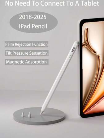 Universal Tablet Stylus, Touch Proof, Magnetic, For Writing, Drawing, Etc. On Tablets, For IPad 7/8/9 Generation (10.2-Inch) IPad Air1/2/3/4/5/6/7, Compatible With IPad 10th Generation And IPad 11th Generation, Can Be Used With IPad Pro11 And Other Models, Comes With Two Spare Tips