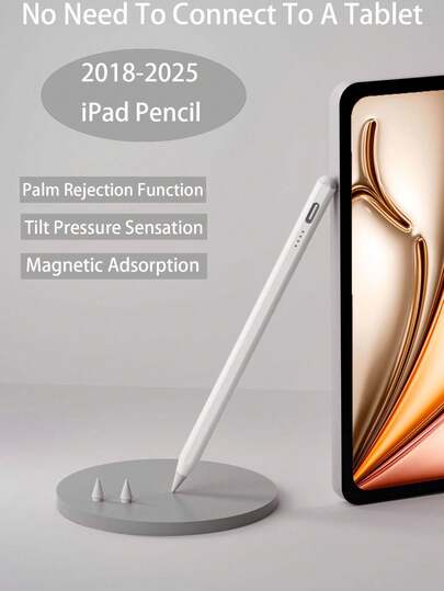 Universal Tablet Stylus, Touch Proof, Magnetic, For Writing, Drawing, Etc. On Tablets, For IPad 7/8/9 Generation (10.2-Inch) IPad Air1/2/3/4/5/6/7, Compatible With IPad 10th Generation And IPad 11th Generation, Can Be Used With IPad Pro11 And Other Models, Comes With Two Spare Tips