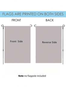 1pc Patriotic American Flag Garden Flag - Red White And Blue Design, Suitable For Independence Day July 4th, Double-Sided Thick Waterproof Outdoor Decoration, 12x18 Inches, Linen Material, Very Suitable For Porch, Yard, Courtyard And Backyard Decor | Holiday Flag Design | Waterproof Flag, Outdoor Garden Flag | Independence Day Decoration, Excluding Flagpole