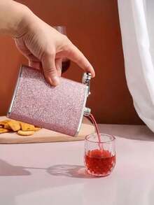 1 件不锈钢女士醒酒瓶，适用于威士忌、白酒、饮料，适合旅行、野餐、节日，是旅行爱好者的理想礼物