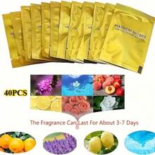 40pcs/20pack Car Air Freshener Tablets - Paper Scented Refills For Vent Clip & Hanging Diffusers, Assorted Fragrances Including Ocean, Lavender, Lemon, Peach, Platinum Shower - Vehicle Aroma Replacement Pads - For Car & Home